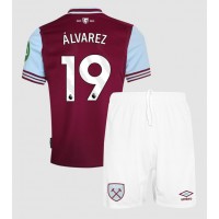 Echipament fotbal West Ham United Edson Alvarez #19 Tricou Acasa 2024-25 pentru copii maneca scurta (+ Pantaloni scurti)